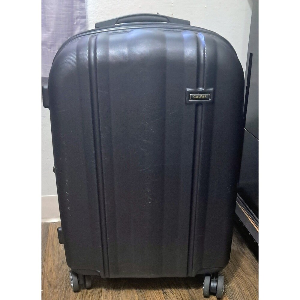 CALPAK Luggage Black Hard Shell Rolling Spinner 24" x 16" x 10"  Bag Travel Case